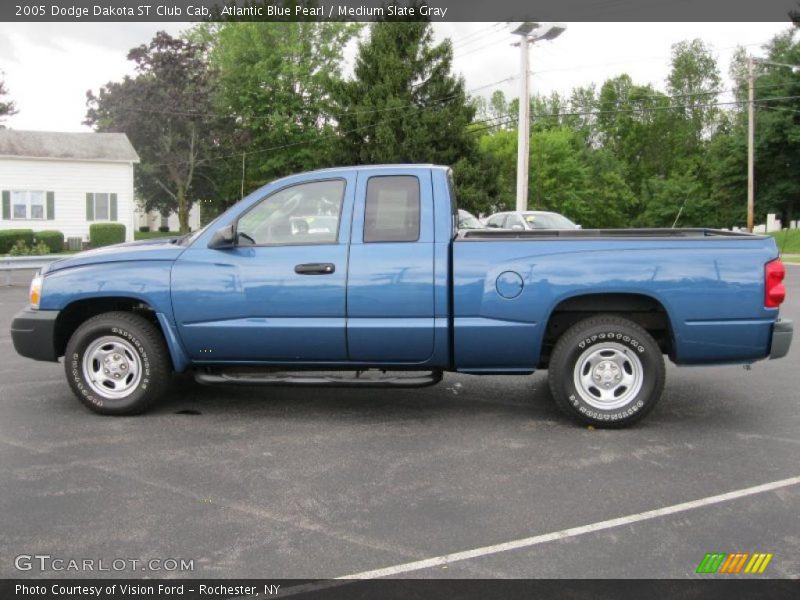 Atlantic Blue Pearl / Medium Slate Gray 2005 Dodge Dakota ST Club Cab