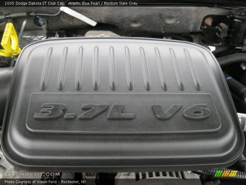 Atlantic Blue Pearl / Medium Slate Gray 2005 Dodge Dakota ST Club Cab