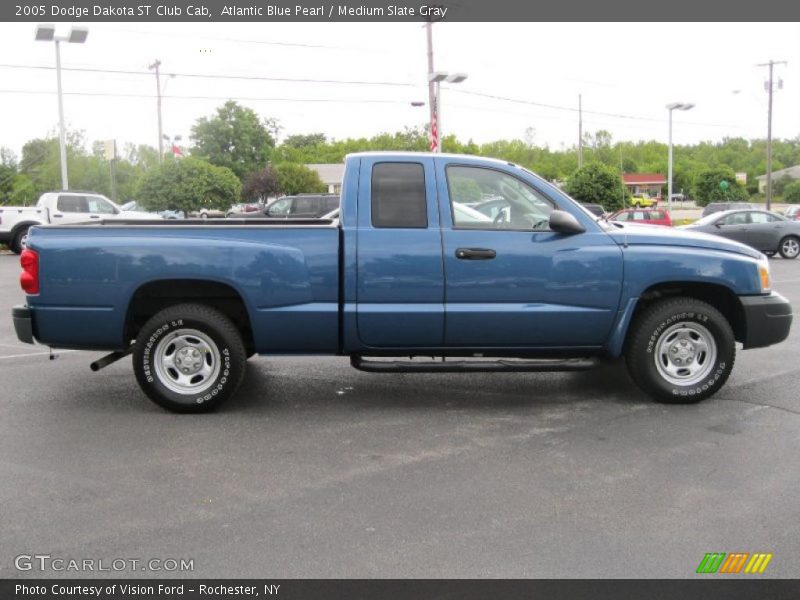 Atlantic Blue Pearl / Medium Slate Gray 2005 Dodge Dakota ST Club Cab