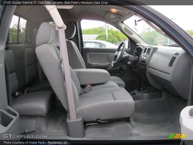 Atlantic Blue Pearl / Medium Slate Gray 2005 Dodge Dakota ST Club Cab