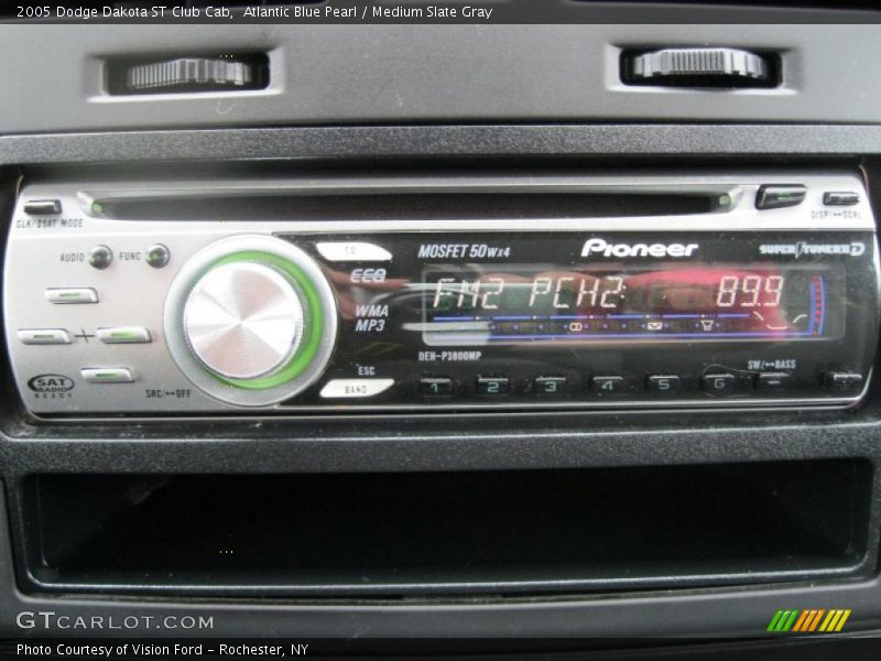 Atlantic Blue Pearl / Medium Slate Gray 2005 Dodge Dakota ST Club Cab