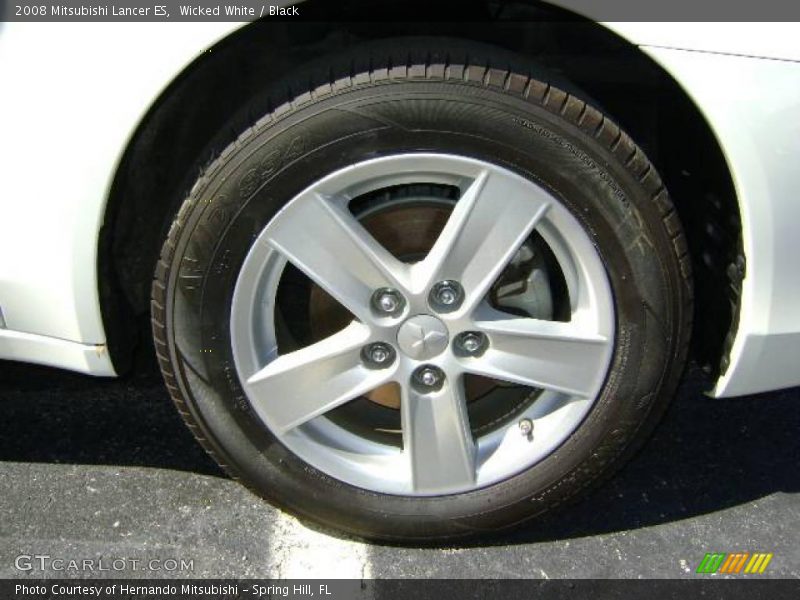 Wicked White / Black 2008 Mitsubishi Lancer ES