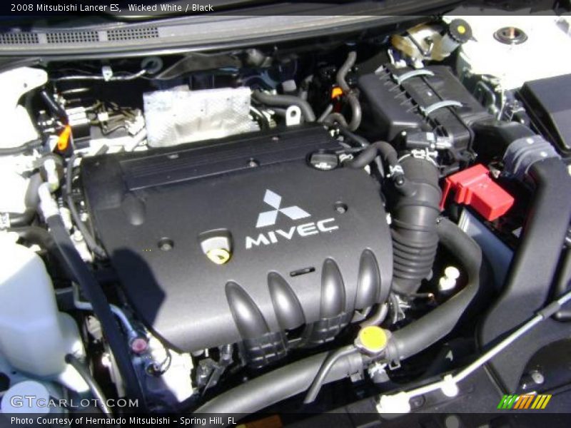 Wicked White / Black 2008 Mitsubishi Lancer ES