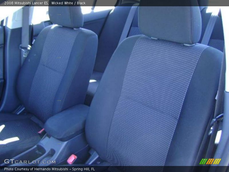 Wicked White / Black 2008 Mitsubishi Lancer ES
