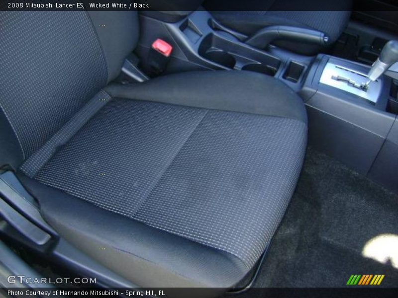 Wicked White / Black 2008 Mitsubishi Lancer ES