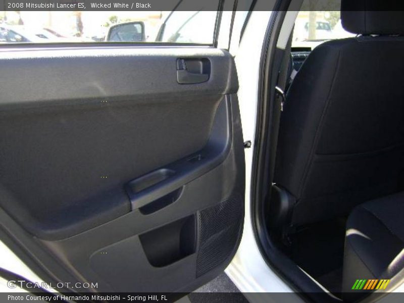 Wicked White / Black 2008 Mitsubishi Lancer ES
