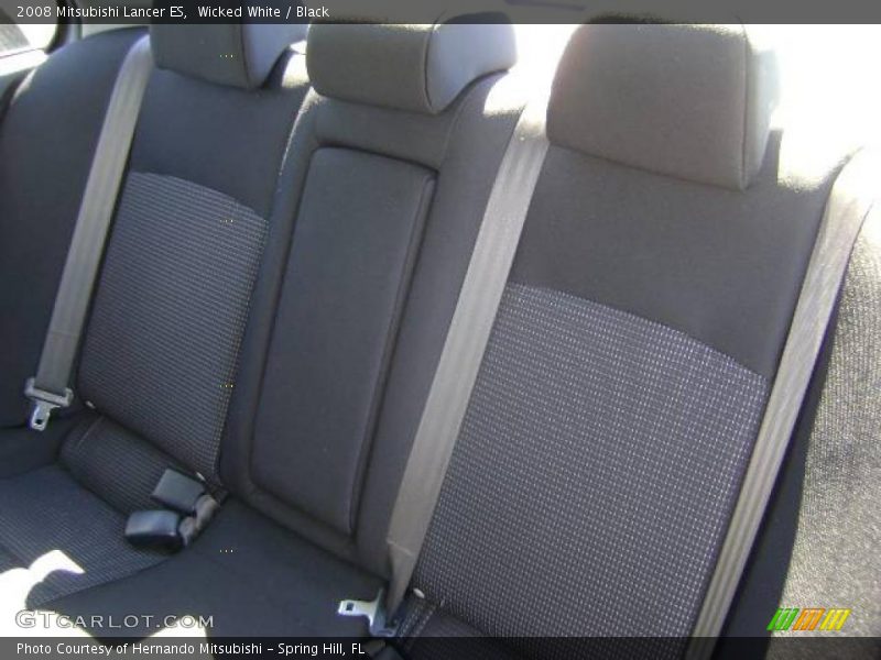 Wicked White / Black 2008 Mitsubishi Lancer ES