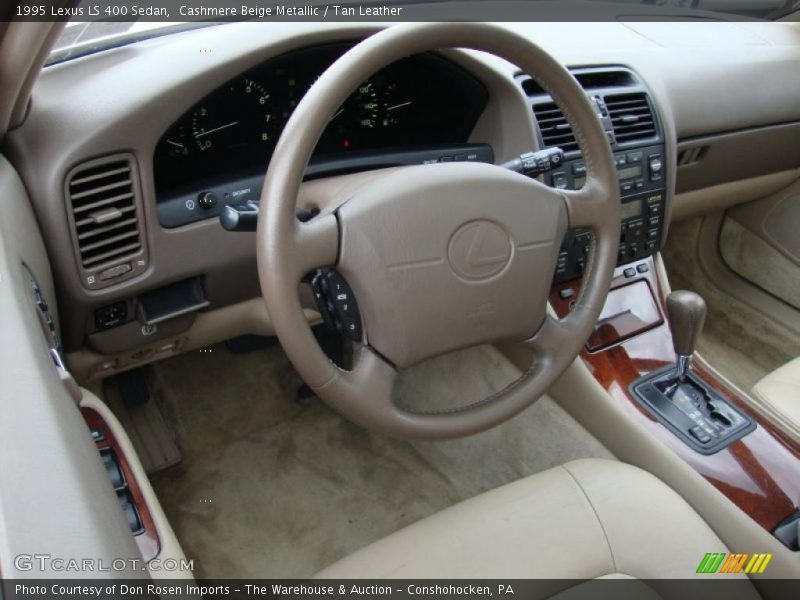 Cashmere Beige Metallic / Tan Leather 1995 Lexus LS 400 Sedan