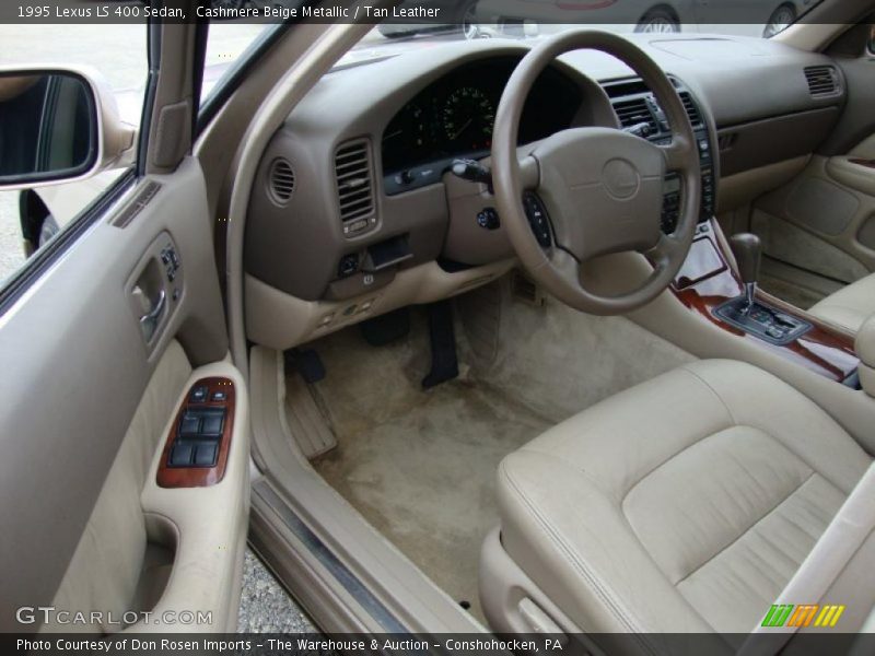 Cashmere Beige Metallic / Tan Leather 1995 Lexus LS 400 Sedan