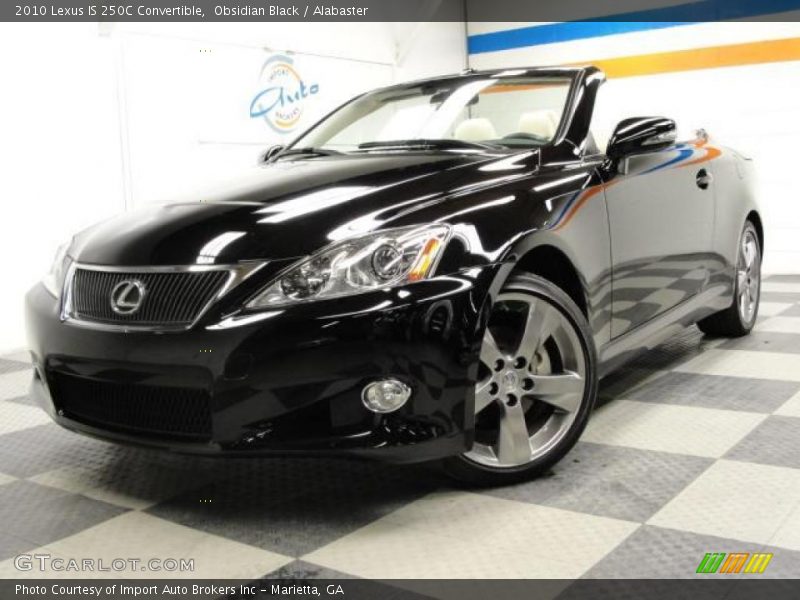 Obsidian Black / Alabaster 2010 Lexus IS 250C Convertible