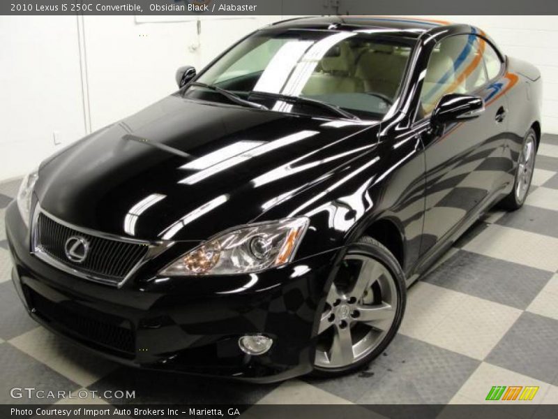 Obsidian Black / Alabaster 2010 Lexus IS 250C Convertible