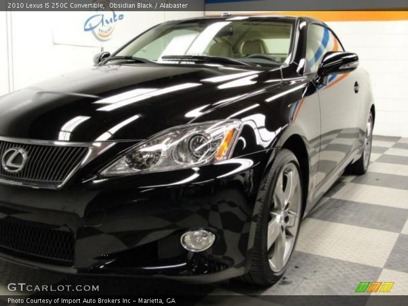 Obsidian Black / Alabaster 2010 Lexus IS 250C Convertible