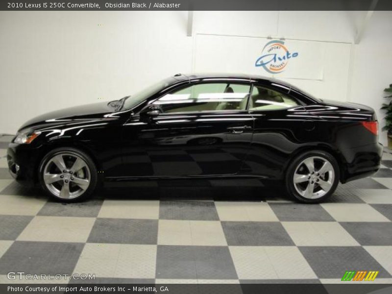 Obsidian Black / Alabaster 2010 Lexus IS 250C Convertible