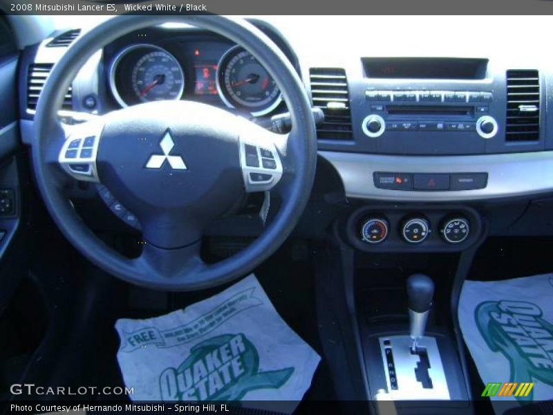 Wicked White / Black 2008 Mitsubishi Lancer ES