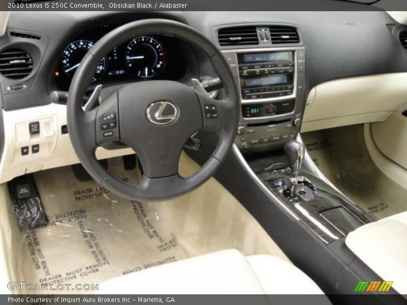 Obsidian Black / Alabaster 2010 Lexus IS 250C Convertible