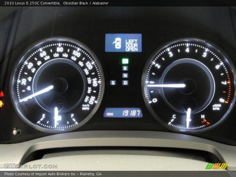 Obsidian Black / Alabaster 2010 Lexus IS 250C Convertible