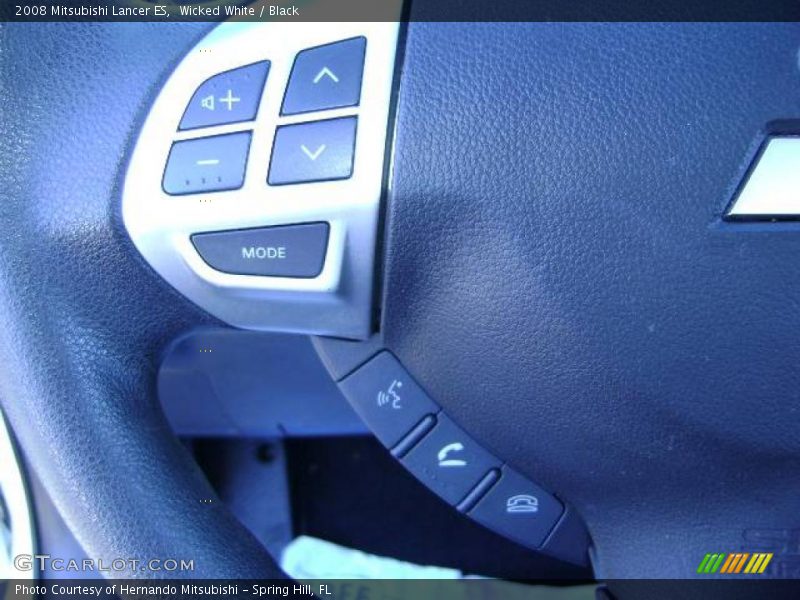 Wicked White / Black 2008 Mitsubishi Lancer ES