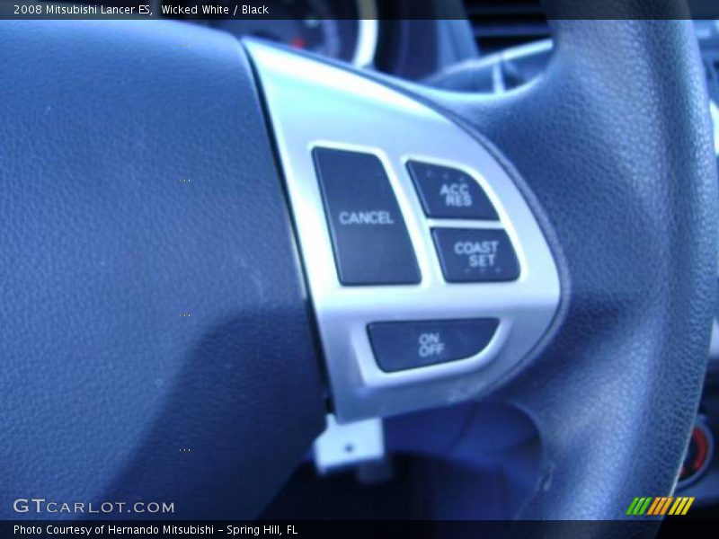Wicked White / Black 2008 Mitsubishi Lancer ES