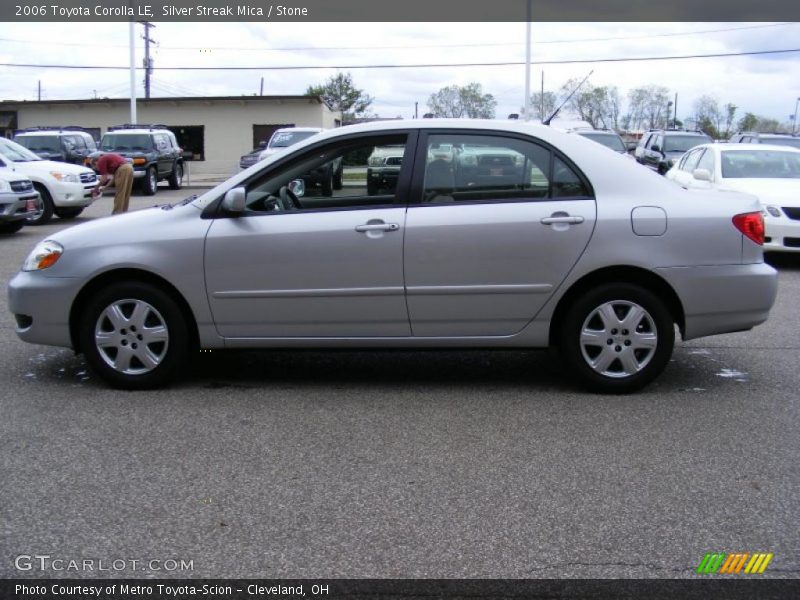 Silver Streak Mica / Stone 2006 Toyota Corolla LE