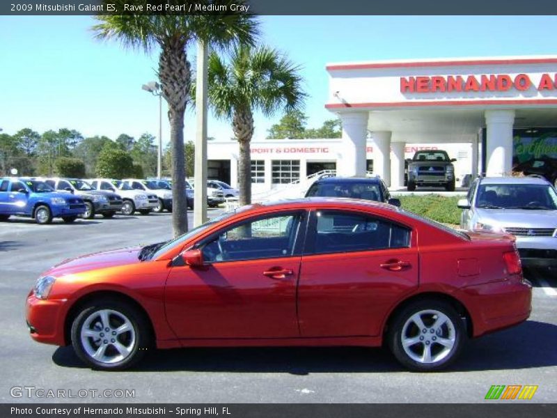 Rave Red Pearl / Medium Gray 2009 Mitsubishi Galant ES