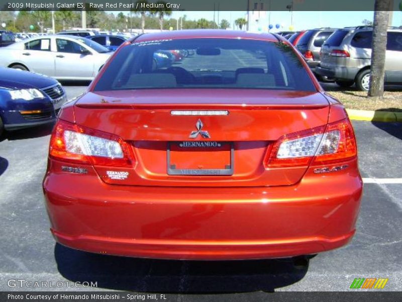 Rave Red Pearl / Medium Gray 2009 Mitsubishi Galant ES