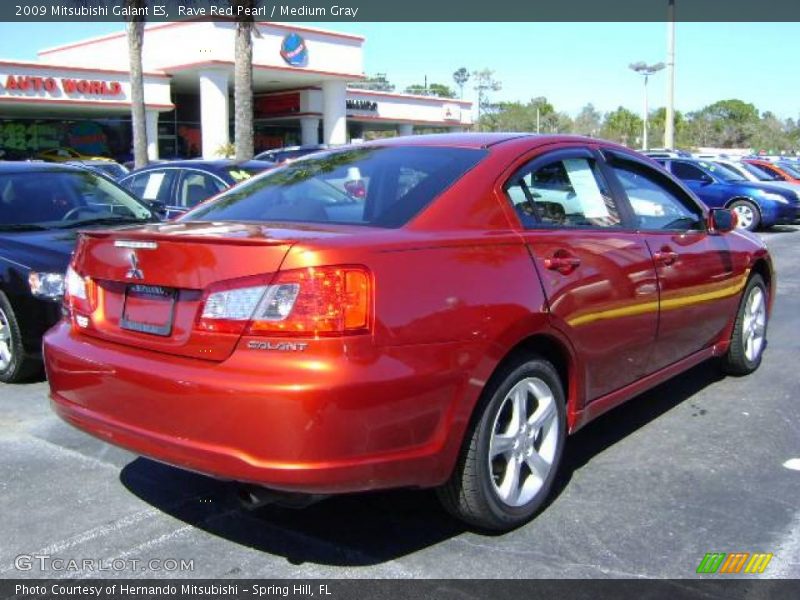 Rave Red Pearl / Medium Gray 2009 Mitsubishi Galant ES