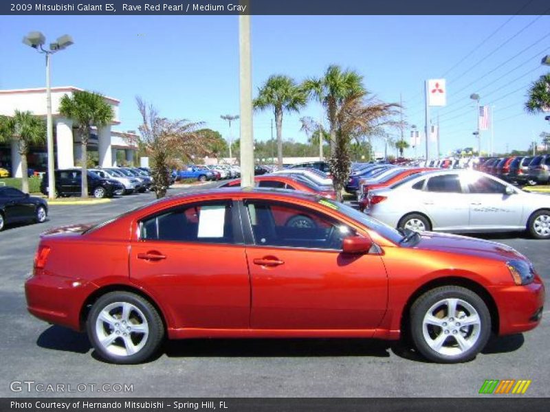 Rave Red Pearl / Medium Gray 2009 Mitsubishi Galant ES