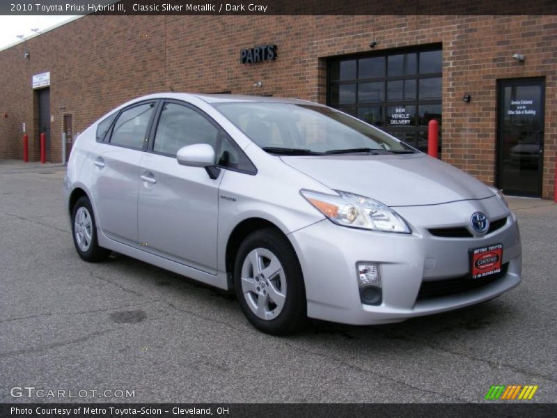 Classic Silver Metallic / Dark Gray 2010 Toyota Prius Hybrid III