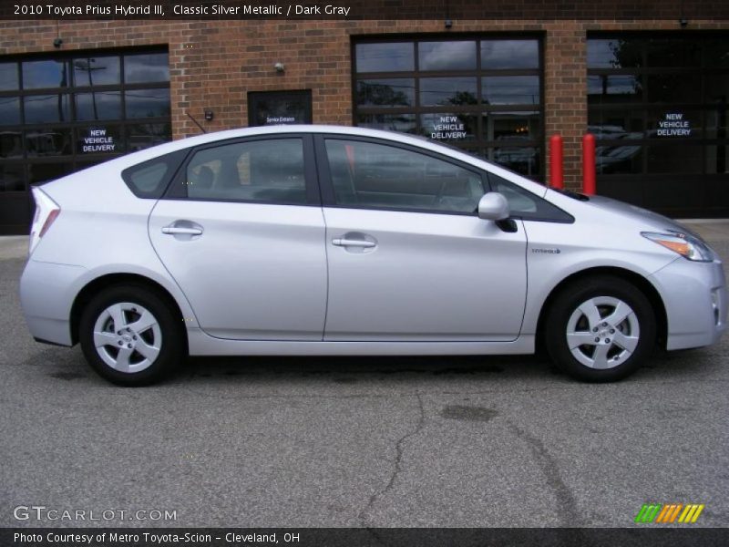 Classic Silver Metallic / Dark Gray 2010 Toyota Prius Hybrid III