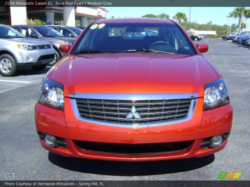 Rave Red Pearl / Medium Gray 2009 Mitsubishi Galant ES
