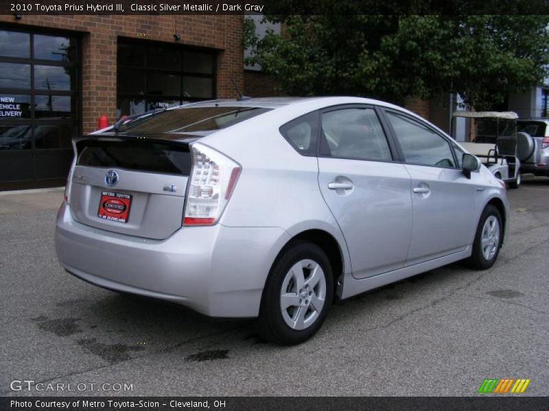 Classic Silver Metallic / Dark Gray 2010 Toyota Prius Hybrid III