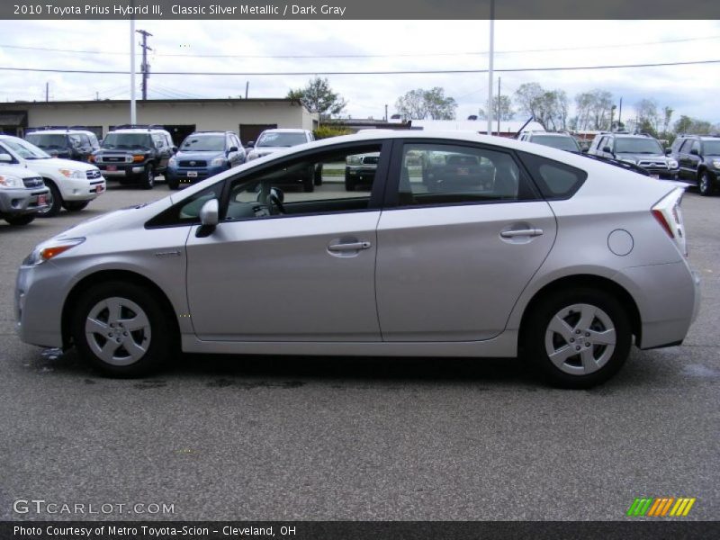 Classic Silver Metallic / Dark Gray 2010 Toyota Prius Hybrid III