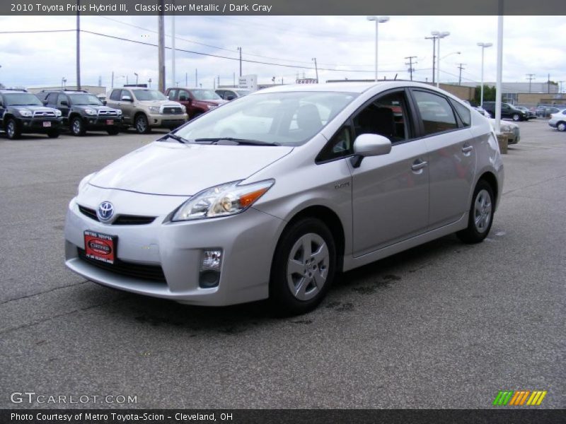 Classic Silver Metallic / Dark Gray 2010 Toyota Prius Hybrid III