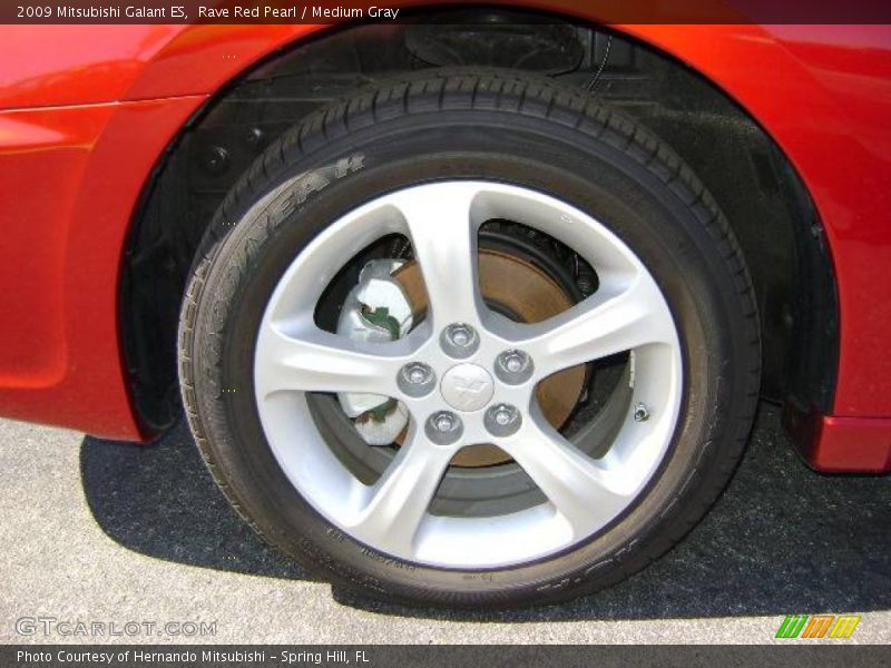 Rave Red Pearl / Medium Gray 2009 Mitsubishi Galant ES