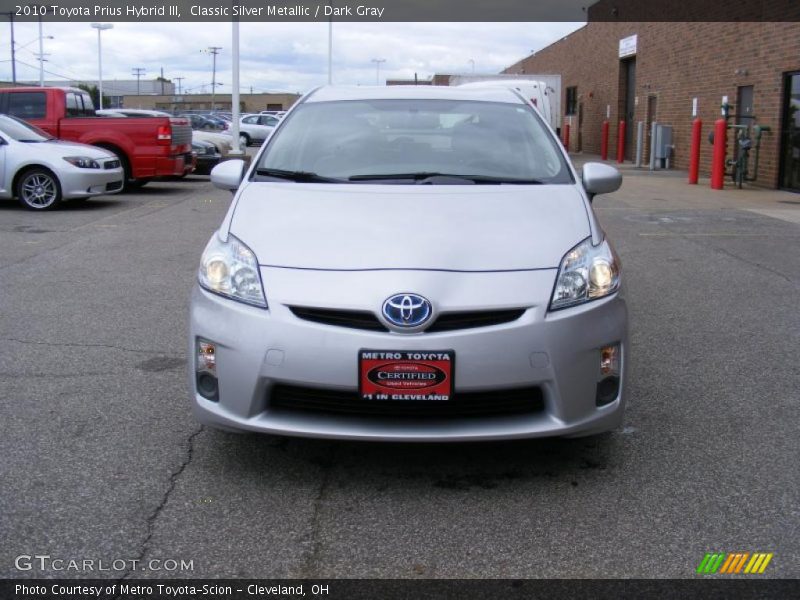 Classic Silver Metallic / Dark Gray 2010 Toyota Prius Hybrid III