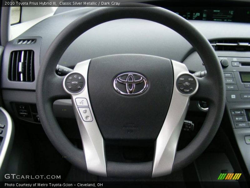 Classic Silver Metallic / Dark Gray 2010 Toyota Prius Hybrid III