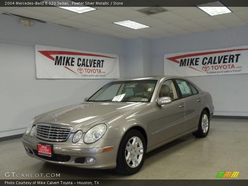 Pewter Silver Metallic / Stone 2004 Mercedes-Benz E 320 Sedan