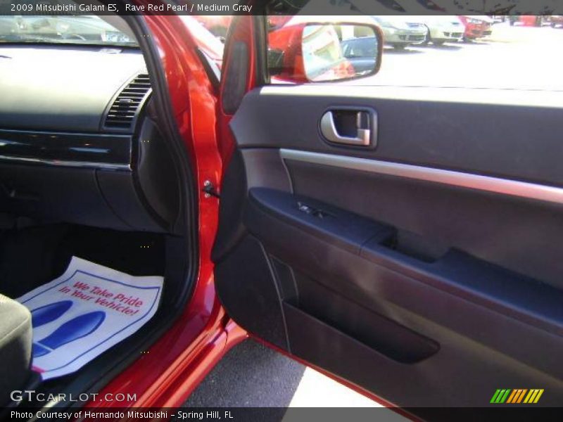 Rave Red Pearl / Medium Gray 2009 Mitsubishi Galant ES