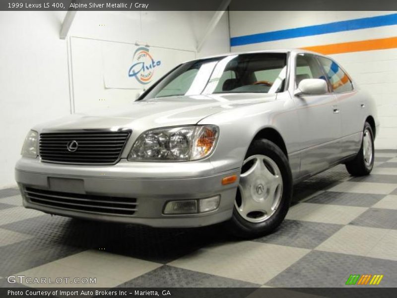 Alpine Silver Metallic / Gray 1999 Lexus LS 400