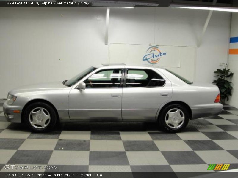 Alpine Silver Metallic / Gray 1999 Lexus LS 400