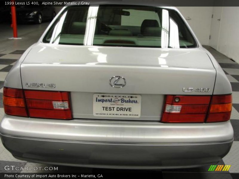 Alpine Silver Metallic / Gray 1999 Lexus LS 400