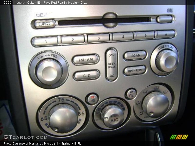 Rave Red Pearl / Medium Gray 2009 Mitsubishi Galant ES
