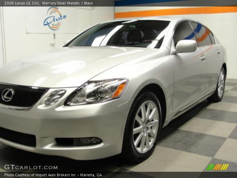 Mercury Silver Metallic / Black 2006 Lexus GS 300
