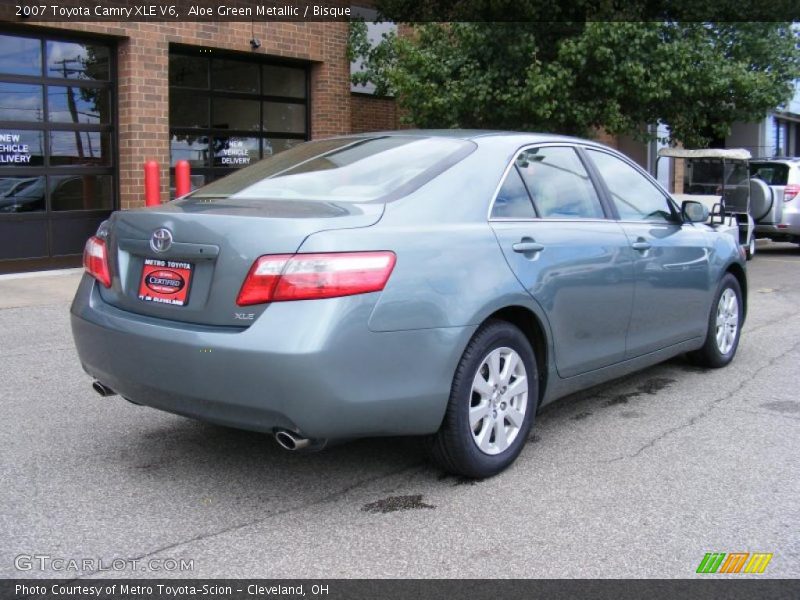 Aloe Green Metallic / Bisque 2007 Toyota Camry XLE V6