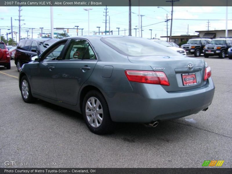Aloe Green Metallic / Bisque 2007 Toyota Camry XLE V6