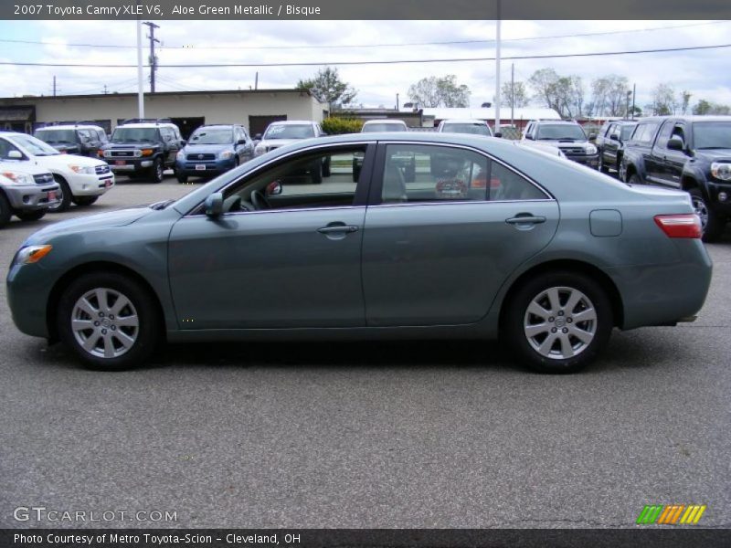 Aloe Green Metallic / Bisque 2007 Toyota Camry XLE V6