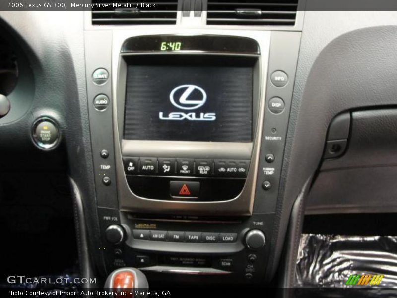 Mercury Silver Metallic / Black 2006 Lexus GS 300