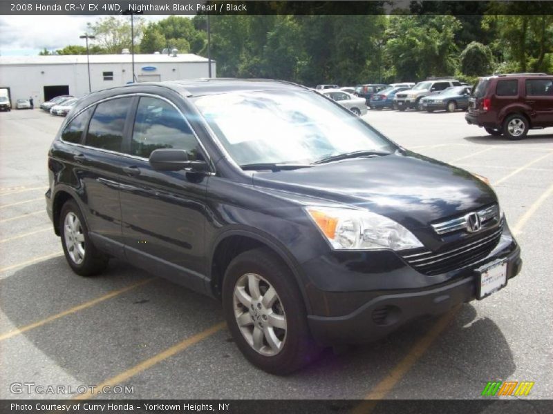 Nighthawk Black Pearl / Black 2008 Honda CR-V EX 4WD