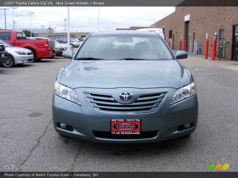 Aloe Green Metallic / Bisque 2007 Toyota Camry XLE V6
