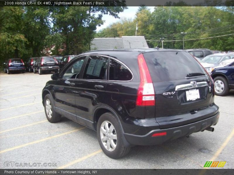 Nighthawk Black Pearl / Black 2008 Honda CR-V EX 4WD
